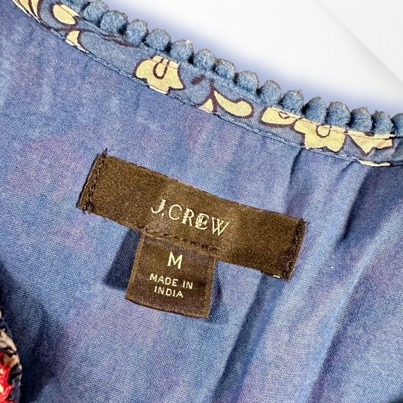 J. Crew ‘Belted Tunic Dress’ in “Night Sky Block Print” for Women Size Medium - Picture 5 of 16